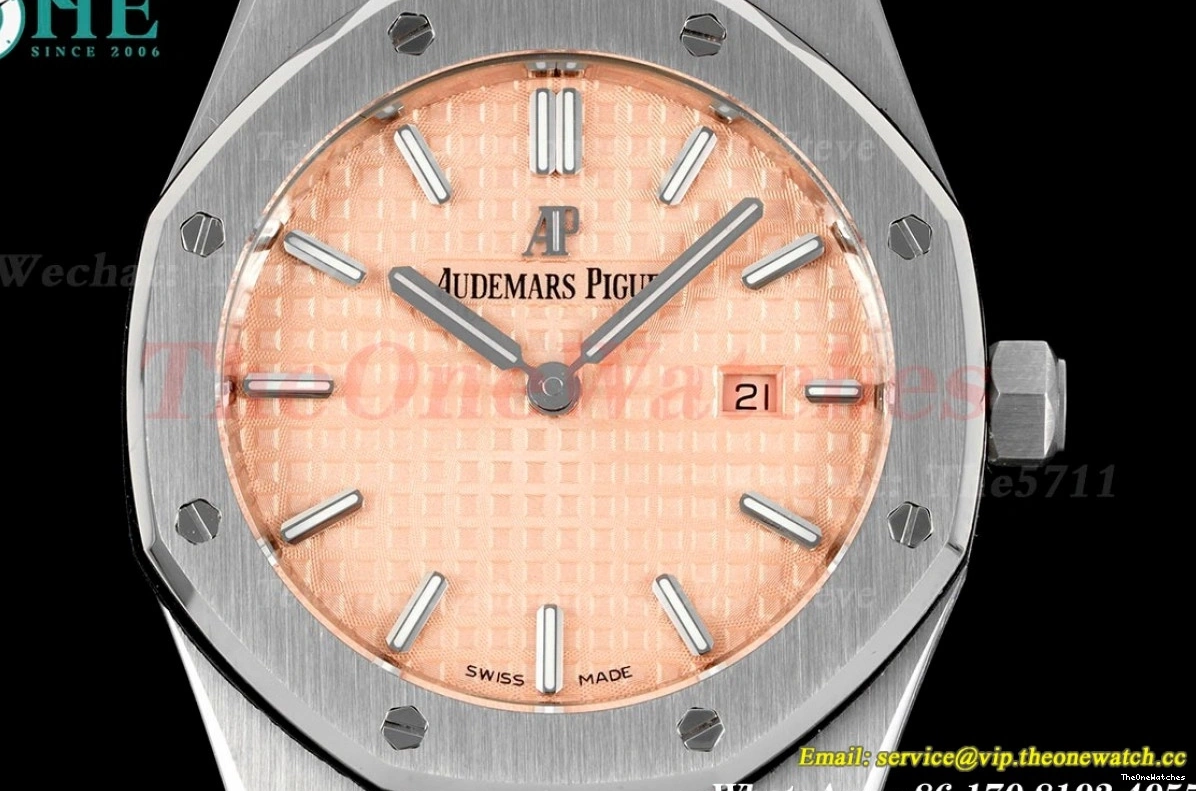 SS JJF Swiss Qtz Ladies 33mm Oak Stk Royal SS Cream 0125